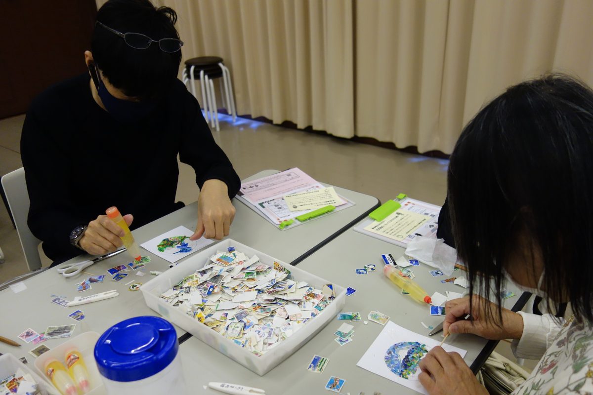 【イベント報告】5月5日「切手アート体験」 | 教育普及・イベントレポート